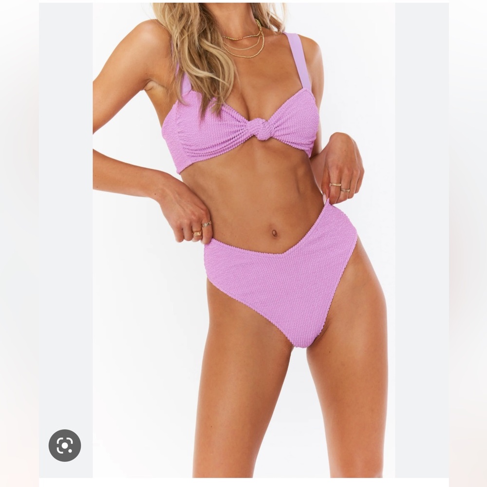Show Me Your mumu large Aruba Top & medium Beach bum bottom scrunch swim